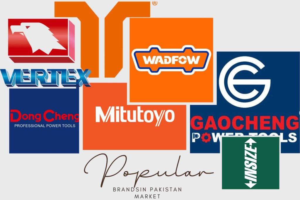 Industrial Tools Brands wall (Popular Brands in pakistan market)
