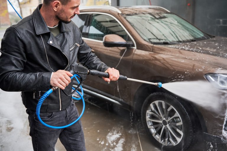flat car washer